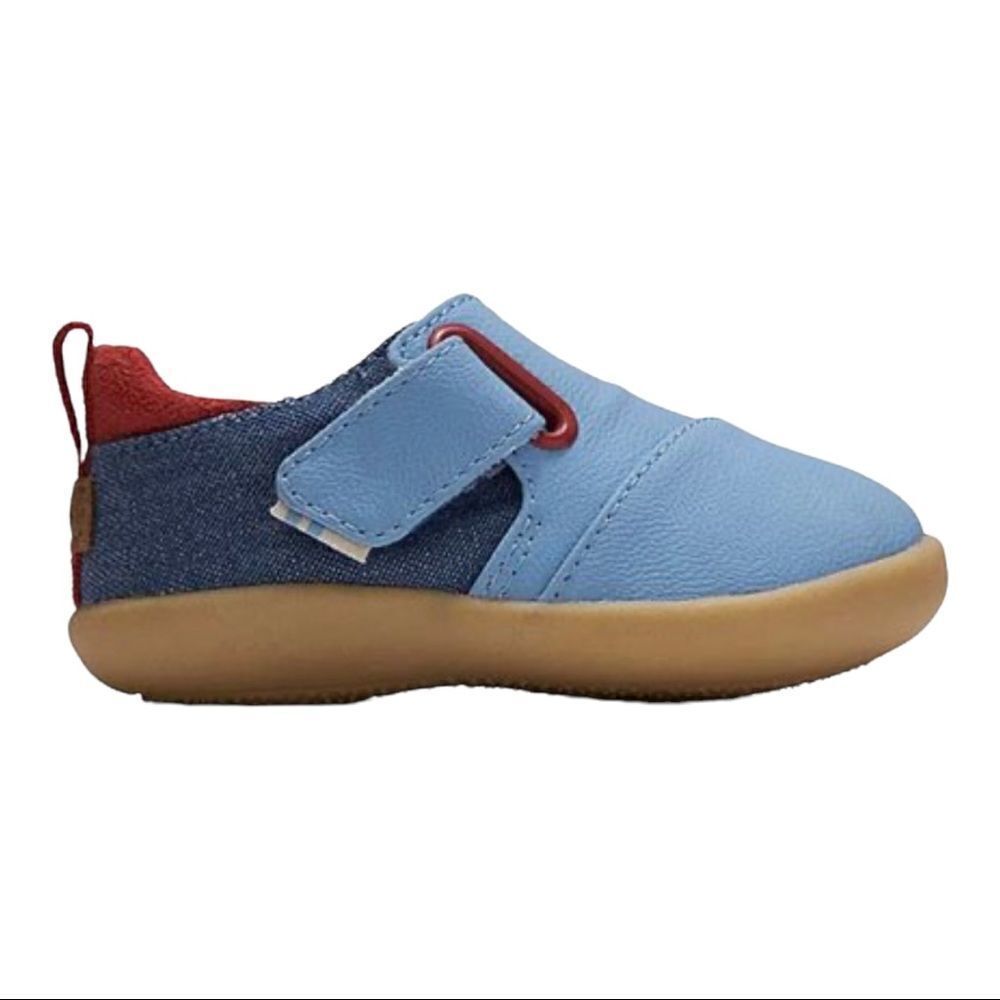Toms Whiley Boys Blue Nubuck Sneakers Size Tiny 4